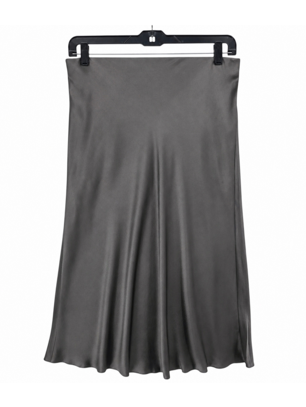 ❌️SOLD❌️Quince Washable Silk Midi Skirt XL Gray Elastic Waist Minimalist